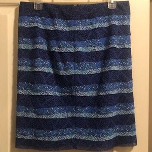 WHBM blue skirt, size 6